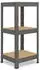 Shelfplaza PROFI Schwerlastregal Metall grau 90x60x60cm 3 Böden (5609600623)