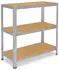 Shelfplaza HOME Schwerlastregal verzinkt 100x120x40cm 3 Böden (4110401213)