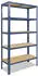 Shelfplaza HOME Schwerlastregal 180x45x40cm Metall Blau 5 Böden 175kg/Boden (4218404515)