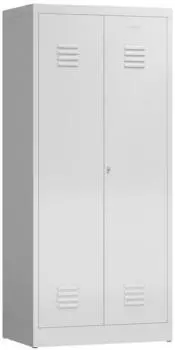 Steelboxx ClassiX Mehrzweckspind 2 Abteile mittig schließend, 180x80x50cm, lichtgrau (RAL 7035)