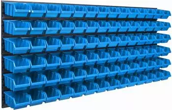 Botle Wandregal Lagersystem 1728x780mm 84 Sichtlagerkästen (KOM-ITBNN600x6+NP8-300U)