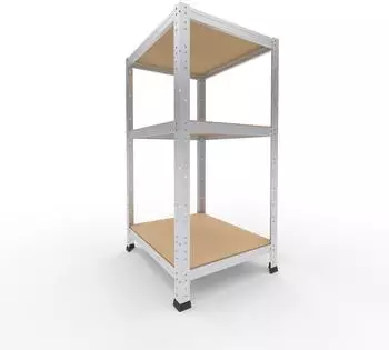 Shelfplaza HOME Schwerlastregal 100x50x60cm 3 B&ouml;den 175kg/Boden verzinkt (4110600513)