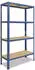 Shelfplaza HOME Schwerlastregal 180x80x45cm Stahl blau 4 Böden 175kg/Boden (4218450814)