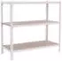 Proregal Small Muli Schwerlastregal 100x80x40cm 3 Fachböden 150kg Weiß (PR_RS8-190)