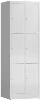 Steelboxx ClassiX Schließfachschrank 6 Fächer 180x60x50cm lichtgrau (X-520320)