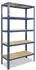 Shelfplaza HOME Schwerlastregal 155x120x40cm 5 Böden Blau Metall (4215401215)