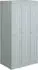 Bisley Primary Locker Garderobenschrank 3 Fächer 900x500x1800mm lichtgrau (PL3050T1645)