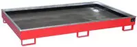 Regalwanne mit PE-Einsatz RW 2200-2 PE, lackiert, Feuerrot
