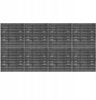 Kadax Werkzeugwand Lagersystem PP Kunststoff 156x78cm