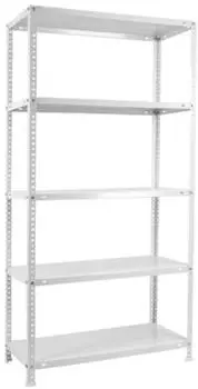 Simonrack Comfort Superplus Metallregal 2000x1100x400mm 5 B&ouml;den 90kg Wei&szlig; (212)