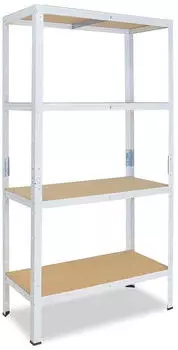Shelfplaza HOME Schwerlastregal 155x110x50cm wei&szlig; Stahl 4 B&ouml;den 175kg/Boden (4315501114)