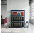 Relaxdays Reifenregal 12 Reifen, 180x120x40cm, 600kg, Stahl, blau (10053032_8619)