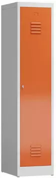 Steelboxx ClassiX Spindschrank 1 Abteil S/W-Trennung 180x40x50cm lichtgrau/feuerrot (X-515114)