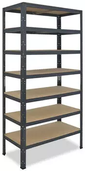 Shelfplaza HOME Schwerlastregal 200x40x50cm Anthrazit 7 B&ouml;den (4520500417)