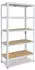 Shelfplaza HOME Schwerlastregal Metall weiß 230x120x23cm 5 Böden 175kg (4323231215)