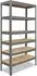 Shelfplaza PRO Schwerlastregal Metall grau 230x80x30cm 6 Böden 166kg/Boden (5623300826)
