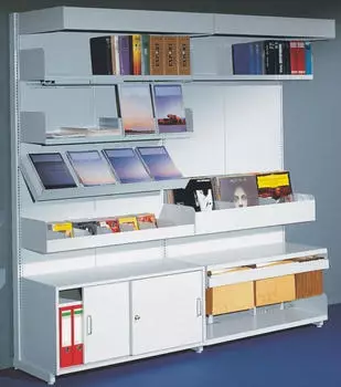 Kerkmann Univers Bibliotheksregal Anbaufeld einseitig 1000x2250mm