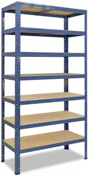 Shelfplaza HOME Schwerlastregal 200x60x40cm 7 B&ouml;den Blau Metall (4220400617)