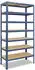 Shelfplaza HOME Schwerlastregal 200x60x40cm 7 Böden Blau Metall (4220400617)