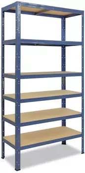 Shelfplaza HOME Schwerlastregal 230x100x60cm Stahl blau 6 B&ouml;den 145kg/Boden (4223601016)
