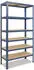 Shelfplaza HOME Schwerlastregal 230x100x60cm Stahl blau 6 Böden 145kg/Boden (4223601016)