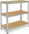 Shelfplaza HOME Schwerlastregal verzinkt 100x120x30cm 3 Böden 175kg (4110301213)