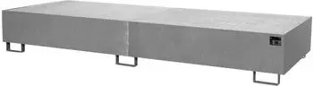 Bauer Regalwanne mit Gitterrost 1000L, 3550x1300x355mm, verzinkt (RW/GR 3600-3)