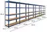 Proregal Ragnar Schwerlastregal 180x120x40cm Fachlast 175kg Blau (MRD26-04)