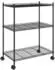 vidaXL Lagerregal 3 Böden mit Rollen 60x35x81cm 150kg Schwarz (324626)