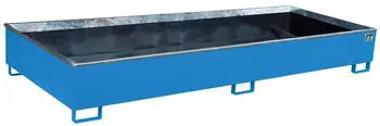 Bauer Regalwanne mit PE-Einsatz, lackiert, Lichtblau (RW 3300-3 PE)