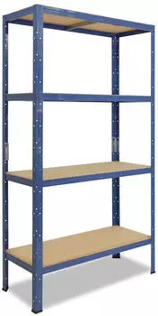 Shelfplaza HOME Schwerlastregal 180x120x50cm Stahl blau 4 B&ouml;den 175kg/Boden (4218501214)