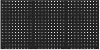 Jan Nowak Paula Lochwand 120x60cm Metall pulverbeschichtet, Schwarz (PAULA)