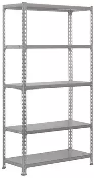 Simonrack Simonclick Schwerlastregal Metall 5 Ablagen 180kg 1800x900x500mm Grau/Verzinkt (8435104912591)