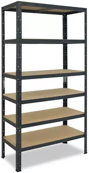 Shelfplaza HOME Schwerlastregal 200x110x60cm Anthrazit Stahl 6 B&ouml;den 145kg/Boden (4520601116)