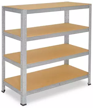Shelfplaza HOME Schwerlastregal verzinkt 4 B&ouml;den 100x70x40cm (4110400714)