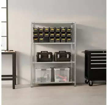 Proregal Panda MID Schraubregal 150x100x40cm Fachlast 75kg Verzinkt (PR_RS134-77)