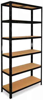 Shelfplaza BLACK Schwerlastregal Metall schwarz 200x70x23cm (41320230716)