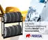 Proregal Tiger Reifenregal 2 Ebenen, 8 Reifen, 100x110x35cm, Schwarz (RT24-02)