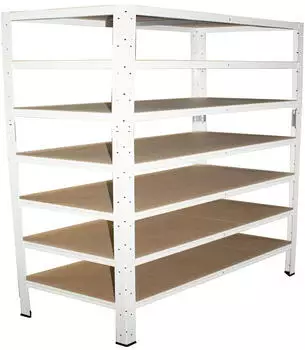 Shelfplaza HOME Schwerlastregal 230x40x40cm 7 B&ouml;den 125kg/Boden wei&szlig; (4323400417)