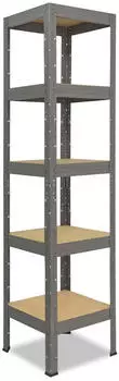 Shelfplaza PRO Schwerlastregal Metall grau 200x60x60cm 5 B&ouml;den 200kg/Boden (5620600625)