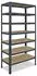 Shelfplaza HOME Schwerlastregal 180x60x23cm Stahl anthrazit 7 Böden (4518230617)