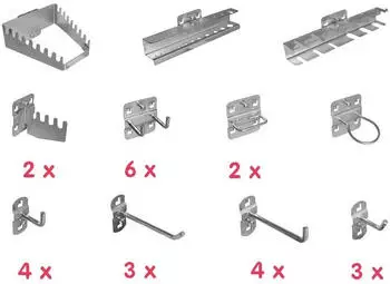 Aerotec Werkzeughalter Set PRO 28-teilig, 190x200x75mm (20142038)