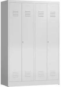 Steelboxx Spindschrank 4 Abteile mittig schließend 180x120x50cm