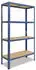 Shelfplaza HOME Schwerlastregal 155x60x45cm Metall blau 4 Böden (4215450614)