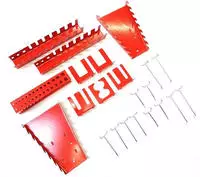Kreher Werkzeughalter Sortiment, Haken und Halterungen 22 Teile Set aus Metall...