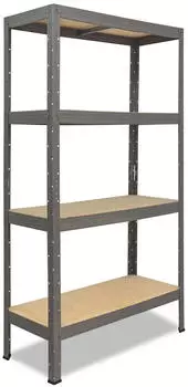 Shelfplaza PRO Schwerlastregal Metall Grau 180x60x40cm 200kg/Boden (5618400624)