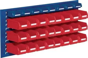 Kappes RasterPlan Sichtlagerkastenset STA/PE 450x1000x250mm blau+rot 24xGr.7/8xGr.8 (4225.51.1021)