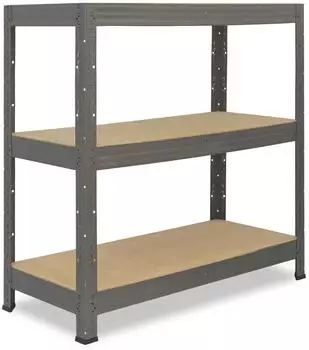 Shelfplaza PRO Schwerlastregal Metall Grau 90x100x45cm 200kg/Boden (5609451023)
