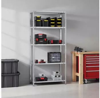 Proregal Panda Tall Schraubregal 200x100x30cm 5 Fachb&ouml;den 75kg verzinkt (PR_RS2-110)