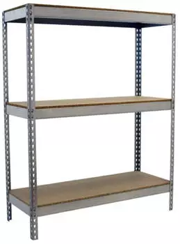 Simonrack Simonforte Schwerlastregal 3 Böden 600kg Verzinkt/Holz 150x150x75cm (1507-3)